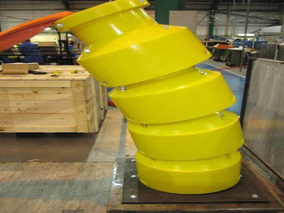 Polyurethane vertebrae bend restrictors (VBRs) are typically installed at the interface between flexible and rigid structures (such as J-tubes) to protect power cables and umbilicals from damage caused by external stress. Design and installation features The VBRs feature a split-piece design, allowing for easy installation on deck and direct assembly to cables and umbilicals onboard laying vessels or barges. This modular design not only improves installation efficiency but also ensures safety in complex sea conditions. Application scenarios Flexible pipelines, flowlines, power cables, and umbilicals often need to be connected to solid structures, such as subsea riser bases, plems (manifold terminals), or wellheads. At these connection points, flexible structures are susceptible to damage from excessive bending without protective measures. Therefore, VBRs are often installed on the pipelines to provide necessary support and protection. Features and benefits Prevents excessive bending: Effectively limits the bend radius of flexible pipes or cables, preventing structural fatigue and damage. Adapts to different loads: When subjected to static or quasi-static loads, vbrs (velastic rigidity limiters) are typically used; when subjected to dynamic loads, bend stiffeners are more suitable. High-strength polyurethane material: Excellent resistance to seawater, corrosion, and wear, ensuring long-term service life. Customization and extension services We not only provide standardized polyurethane vertebrae bend limiters, but also customize them to meet specific project requirements. We can also design and manufacture the required steel interface structures to ensure efficient and reliable connection between the bend limiter and the piping system.